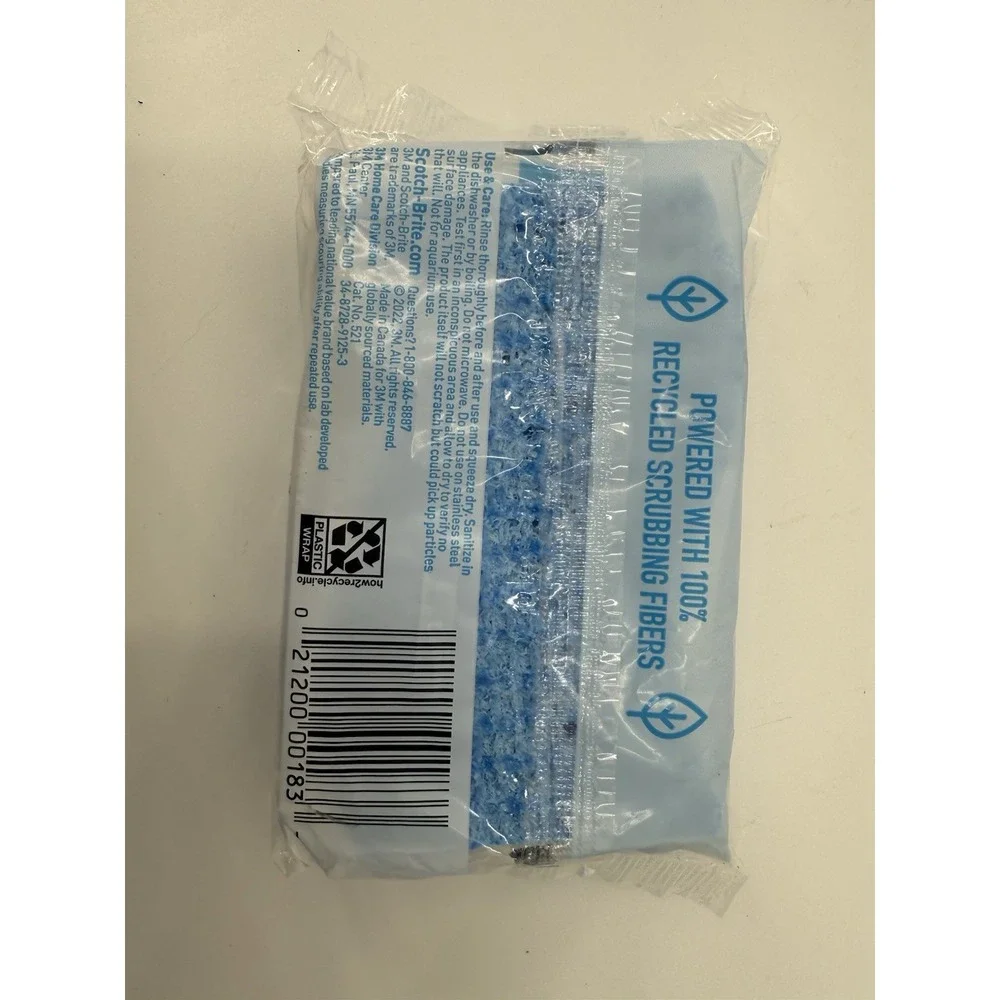 Scotch-Brite Zero Scratch Scrub Sponges 3 X Quicker & Stronger‎ Lot Of 5 NEW